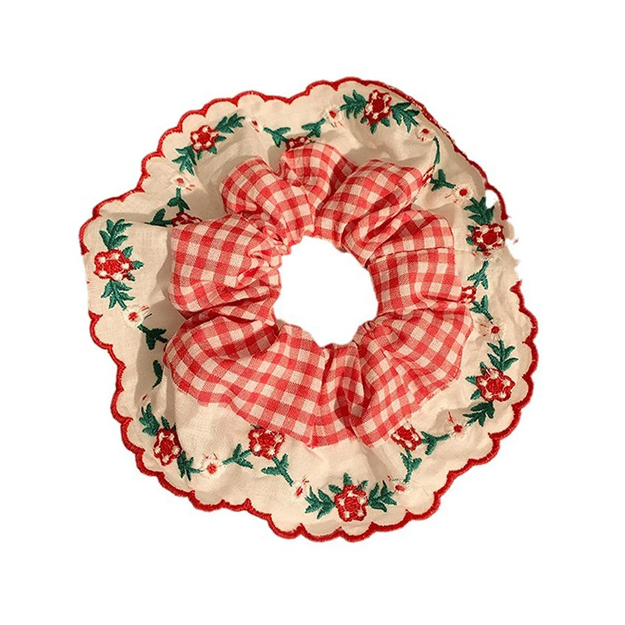 Boogzel Apparel Cottagecore Gingham Scrunchie