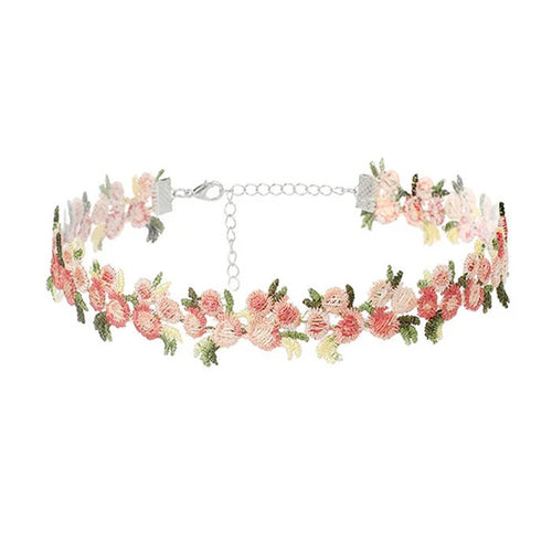Boogzel Apparel Cottagecore Crochet Flower Choker