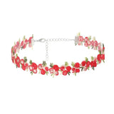 Boogzel Apparel Cottagecore Crochet Flower Choker, view 4