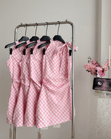 Boogzel Apparel Cottagecore Gingham Picnic Dress, view 4