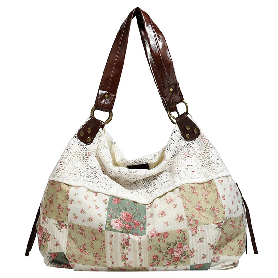 Boogzel Apparel Cottagecore Patchwork Shoulder Bag