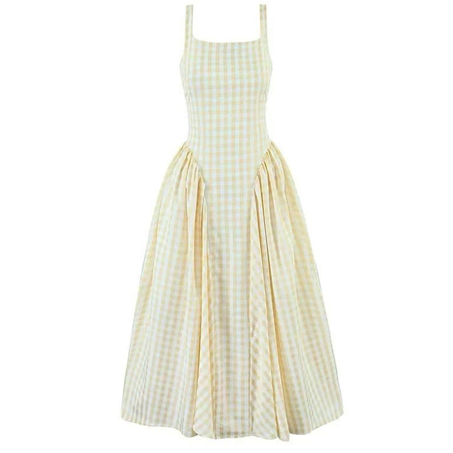 Boogzel Apparel Cottagecore Picnic Gingham Dress