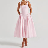 Boogzel Apparel Cottagecore Picnic Gingham Dress, view 4