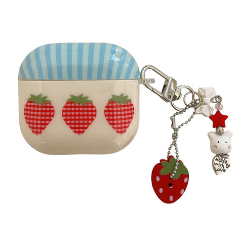 Boogzel Apparel Cottagecore Strawberry AirPods Case