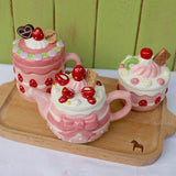 Boogzel Apparel Cottagecore Strawberry Cookies Ceramic Mug, view 5