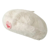 Boogzel Apparel Cotton Candy Fluffy Beret with Heart Patch, view 4