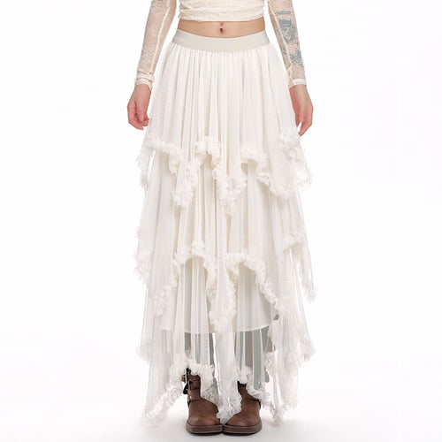 Boogzel Apparel Cotton Candy Ruffle Layered Skirt
