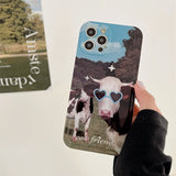 Boogzel Apparel Cow Friends iPhone Case, view 3