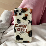 Boogzel Apparel Cow Girl iPhone Case, view 3