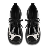 Boogzel Apparel Cow Print Oxford Boots, view 2