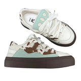 Boogzel Apparel Cow Print Skater Sneakers, view 2
