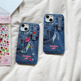 Boogzel Apparel Cowboy Girl Aesthetic iPhone Case, view 4