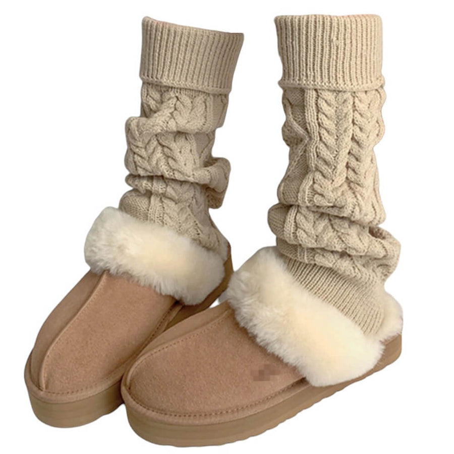 Boogzel Apparel Cozy Days Cable Knit Leg Warmers