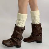 Boogzel Apparel Cozy Days Cable Knit Leg Warmers, view 4