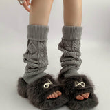 Boogzel Apparel Cozy Days Cable Knit Leg Warmers, view 6