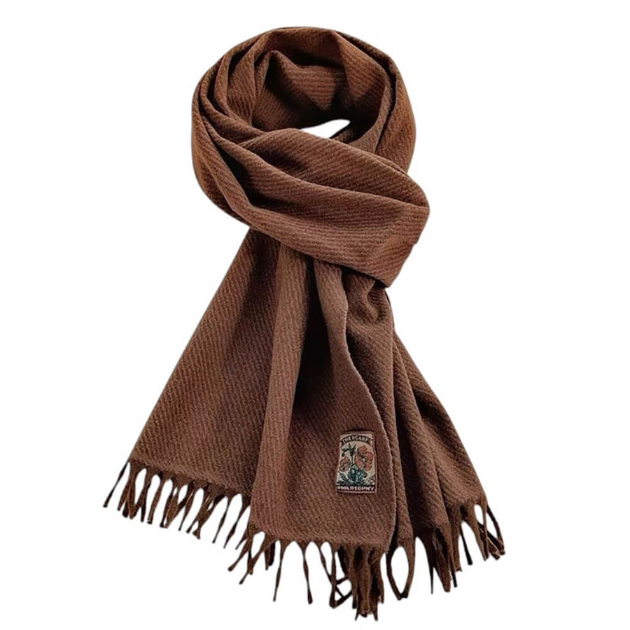 Boogzel Apparel Cozy Up Warm Fringed Scarf