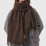 Boogzel Apparel Cozy Up Warm Fringed Scarf, view 4