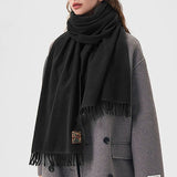Boogzel Apparel Cozy Up Warm Fringed Scarf, view 5