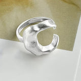 Boogzel Apparel Crescent Chunky Ring, view 4