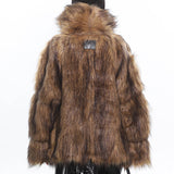 Boogzel Apparel Crime Time Reversible Fur Jacket, view 2