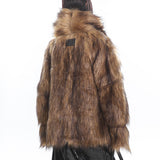 Boogzel Apparel Crime Time Reversible Fur Jacket, view 6