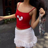 Boogzel Apparel Crimson Heart Crop Top, view 3