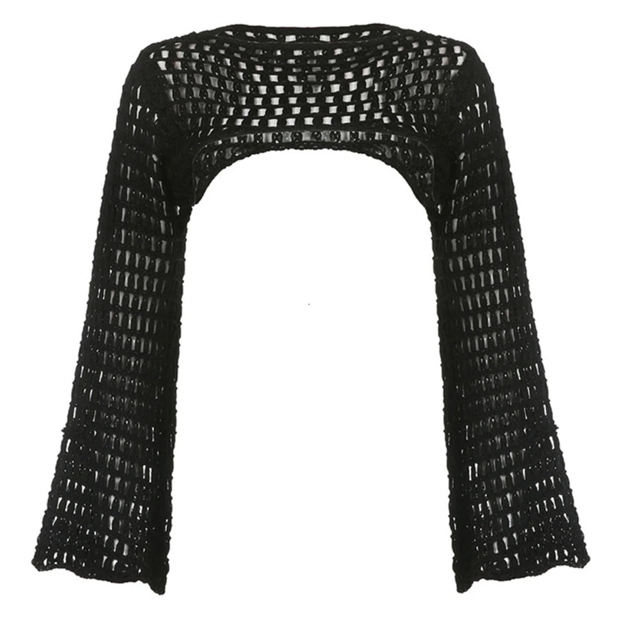 Boogzel Apparel Crochet Bolero Shrug Top