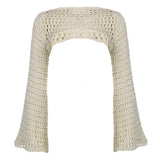 Boogzel Apparel Crochet Bolero Shrug Top, view 2