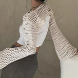 Boogzel Apparel Crochet Bolero Shrug Top, view 4