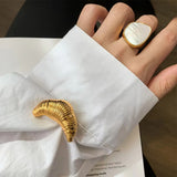 Boogzel Apparel Croissant Brooch, view 3