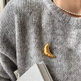 Boogzel Apparel Croissant Brooch, view 6