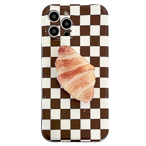 Boogzel Apparel Croissant Checker iPhone Case
