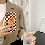 Boogzel Apparel Croissant Checker iPhone Case, view 4