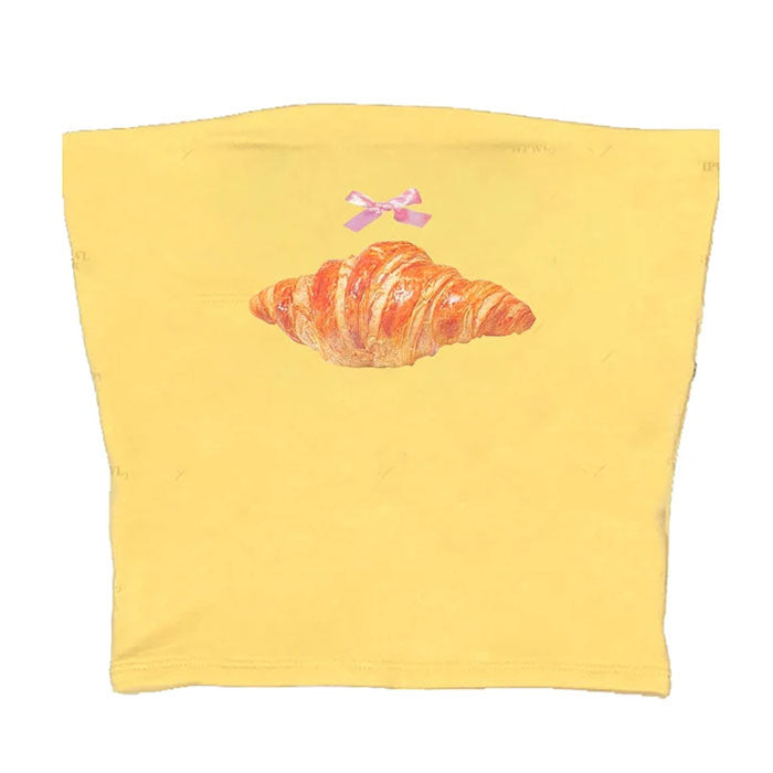 Boogzel Apparel Croissant Print Tube Top