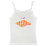 Boogzel Apparel Croissant Print Y2K Tank Top, view 3