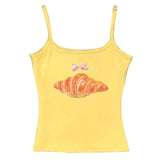 Boogzel Apparel Croissant Print Y2K Tank Top, view 4