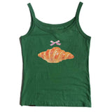 Boogzel Apparel Croissant Print Y2K Tank Top, view 6