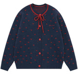 Boogzel Apparel Croissant Run Heart Cardigan, view 2