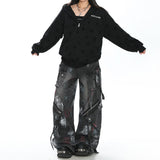 Boogzel Apparel Cross Print Zip Up Hoodie, view 4