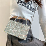 Boogzel Apparel Crumpled Metal Chain Bag, view 2