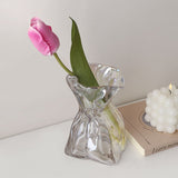 Boogzel Apparel Crumpled Paper Glass Flower Vase, view 6