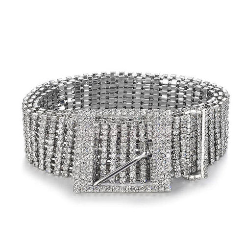 Boogzel Apparel Crystal Chain Belt