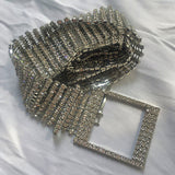 Boogzel Apparel Crystal Chain Belt, view 4