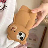 Boogzel Apparel Cute Bear 3D iPhone Case, view 4