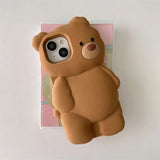 Boogzel Apparel Cute Bear 3D iPhone Case, view 5