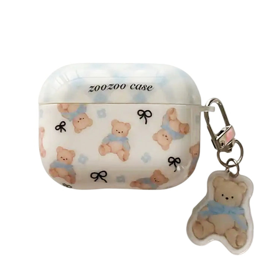 Boogzel Apparel Cute Bear & Bows Airpods Case
