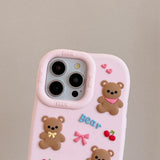 Boogzel Apparel Cute Bear & Bows iPhone Case, view 4