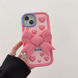 Boogzel Apparel Cute Bow iPhone Case, view 3