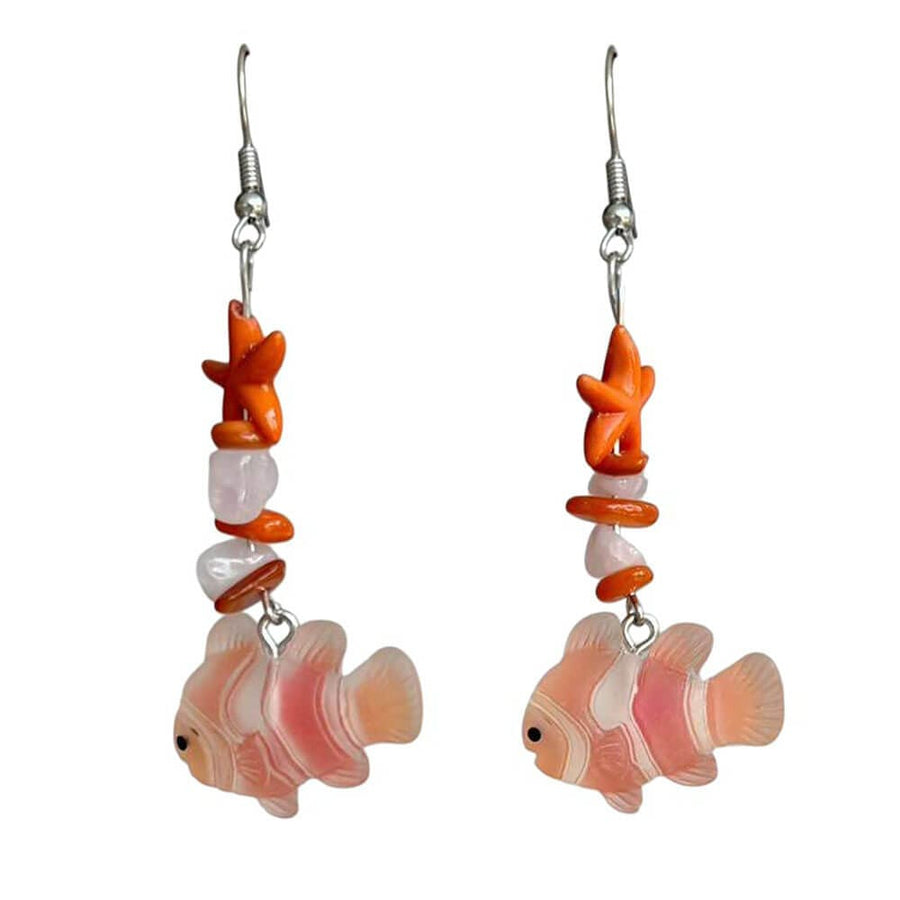 Boogzel Apparel Cute Clownfish Earrings
