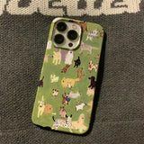 Boogzel Apparel Cute Dogs Pattern iPhone Case, view 2